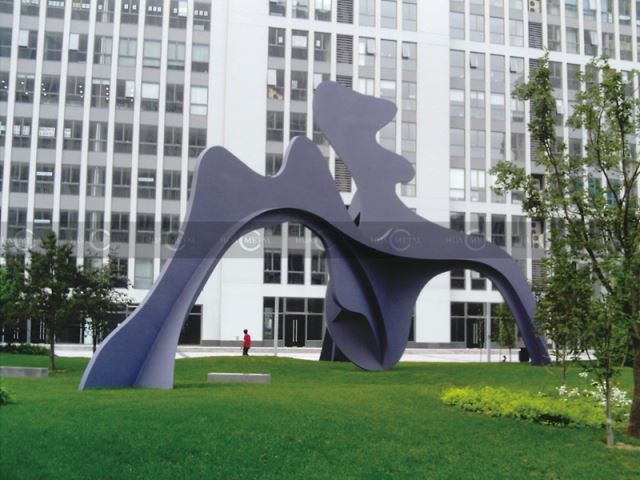 Filmate de culoare inox sculptura